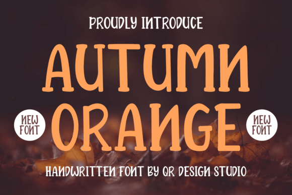 Autumn Orange: The Handwritten Typeface for Editorial Storytelling
