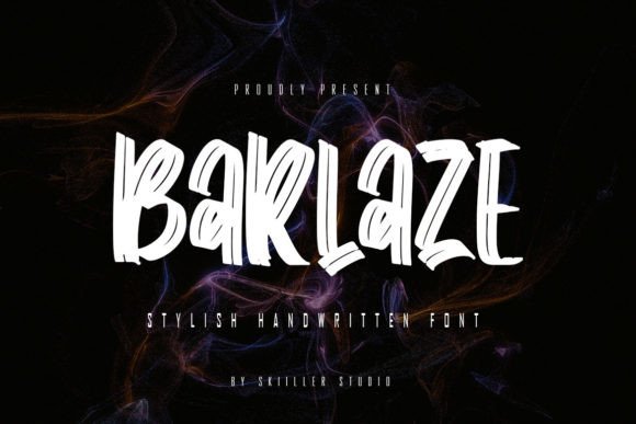Barlaze: A Dynamic Handwritten Typeface for Crafters and Sellers