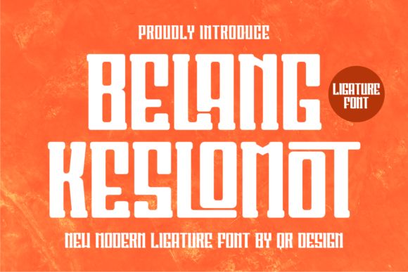 Belang Keslomot: A Bold Sans Serif for Editorial Impact