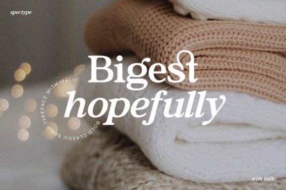 Bigest Hopefully: A Serif Font for Polished Digital Experiences
