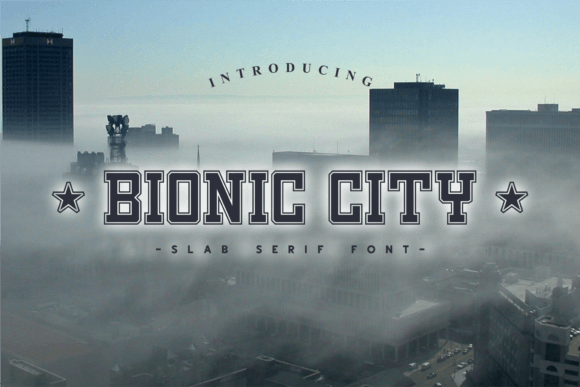Bionic City: A Bold Slab Serif Typeface for Modern Editorial Design