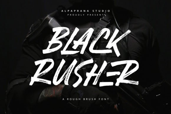 Black Rusher: A Rustic Typeface for Bold Editorial Design