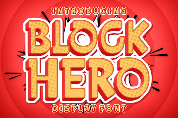 Block Hero: The Bold Display Font for Strong Brand Identity