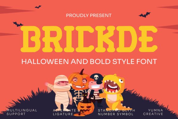 Brickde: The Spooky Display Font for Bold Brand Identity