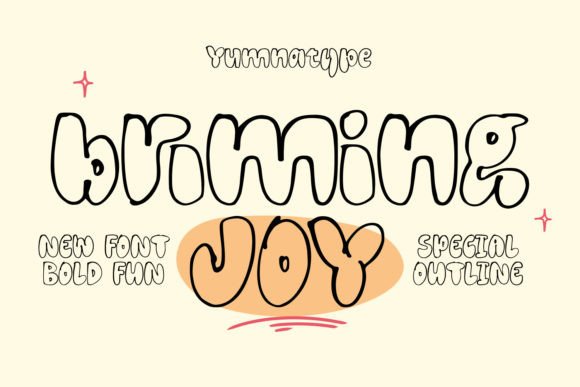 Brimming Joy: A Warm Display Typeface for Editorial Design