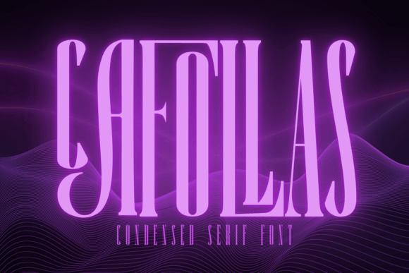 Cafollas: The Condensed Serif Font for High-Impact Campaigns
