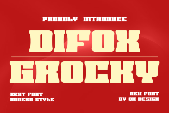 Difox Grocky: A Bold Serif Font for Modern Editorial Design