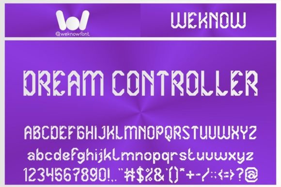 Dream Controller: A Futuristic Display Font for Editorial Design