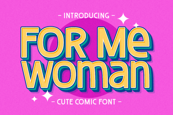 For Me Woman: A Display Font for Editorial Design