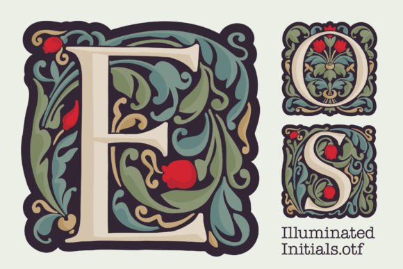Illuminated Initials: A Gothic Typeface for Bold Brand Identity