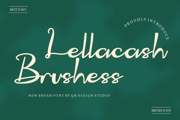 Lellacash Brushess: A Bold Display Typeface for Modern Web Design