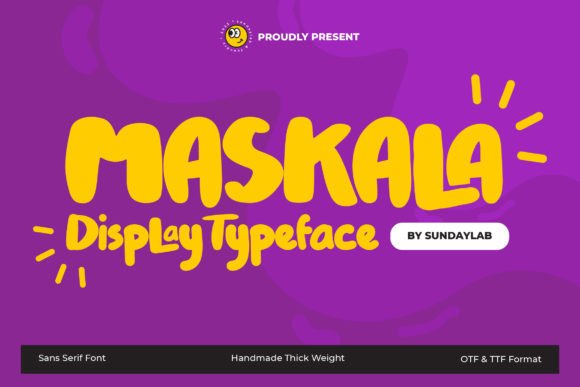 Maskala: The Playful Display Font for Bold Brand Identities