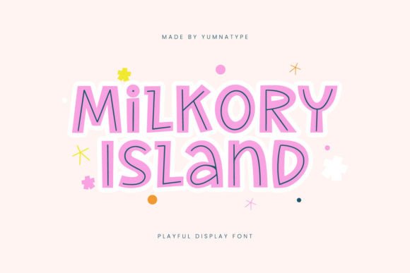 Milkory Island: The Whimsical Display Font for Scroll-Stopping Campaigns