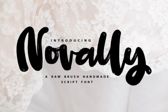 Novally: The Raw Brush Typeface for Bold Campaign Visuals