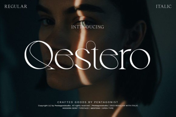 Qestero: A Luxurious Serif Typeface for High-End Web Design
