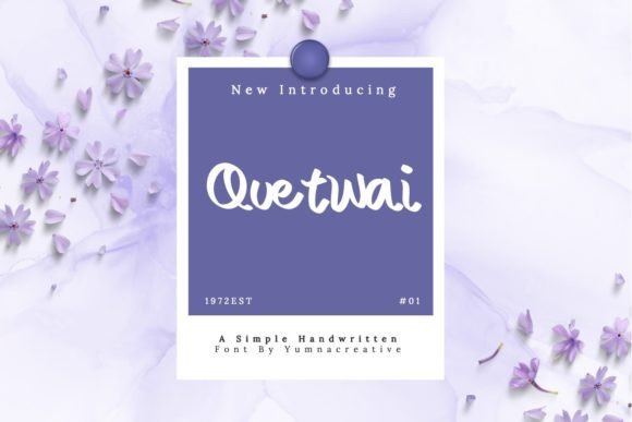 Quetwai: The Bold Handwritten Typeface for Impactful Craft Designs