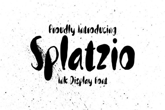 Splatzio Ink: The Bold Display Typeface for Handmade Labels