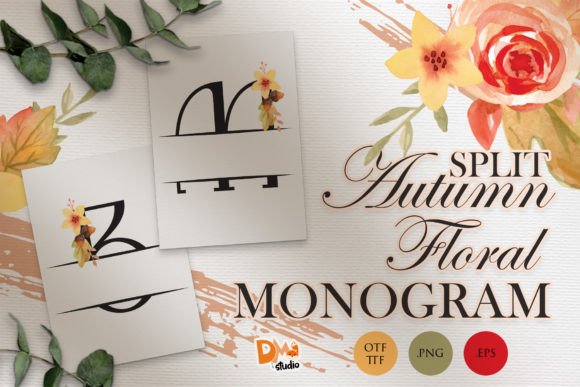 Split Monogram Autumn Floral: A Review for Editorial Design