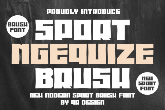 Sport Ngequize Brush: A Bold Display Typeface for Editorial Impact