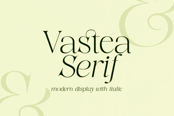 Vastea: The Premium Serif Typeface for Handmade Product Branding